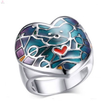 High Quality Stainless Steel Enamel Color Cute Rings Jewelry